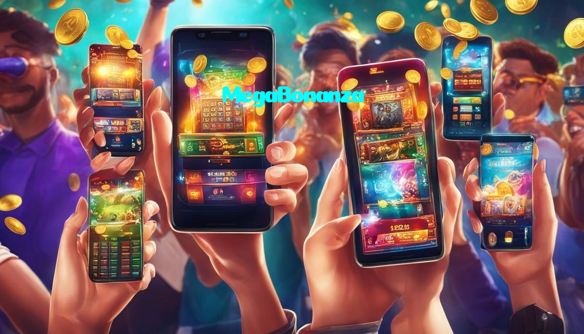 MegaBonanza casino presented on mobile device in Pakistan with slots and live games